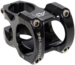 Industry Nine A318 Stem - 30mm 31.8mm Clamp +/-4.4 1 1/8" Aluminum Black - The Lost Co. - Industry Nine - SM6039 - 810098985468 - -