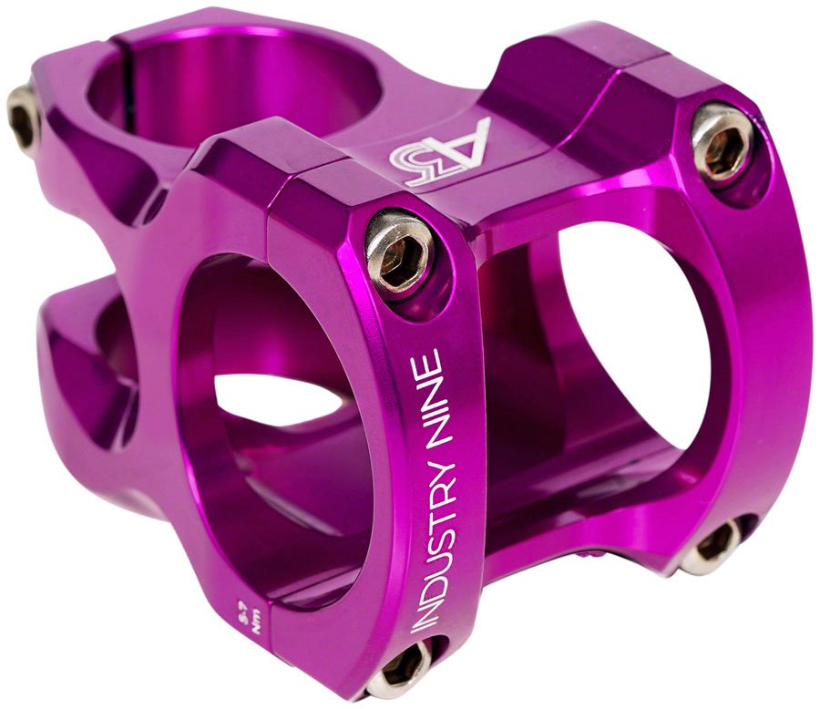 Industry Nine A318 Stem - 50mm 31.8mm Clamp +/-4.4 1 1/8" Aluminum Purple - The Lost Co. - Industry Nine - SM6053 - 810098985741 - -