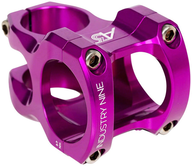 Industry Nine A318 Stem - 50mm 31.8mm Clamp +/-4.4 1 1/8" Aluminum Purple - The Lost Co. - Industry Nine - SM6053 - 810098985741 - -