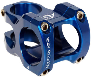 Industry Nine A35 Stem - 40mm 35mm Clamp +/-6 1 1/8" Aluminum Blue - The Lost Co. - Industry Nine - SM6058 - 810098985505 - -