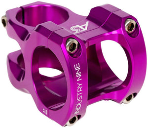 Industry Nine A35 Stem - 50mm 35mm Clamp +/-6 1 1/8" Aluminum Purple - The Lost Co. - Industry Nine - SM6066 - 810098985727 - -
