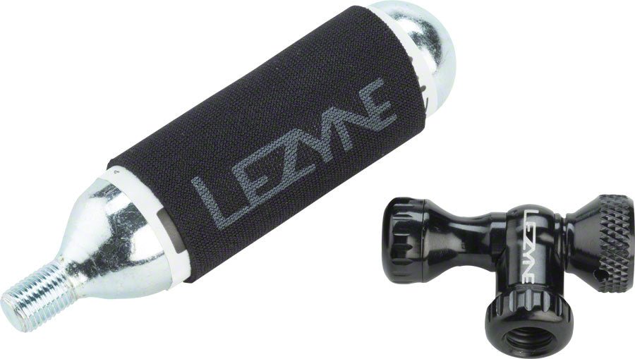 Lezyne Control Drive Co2 25 gram cartridge machined Slip Fit Chuck BLK ...