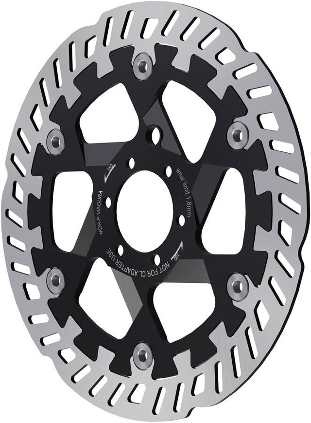 Magura MDR-P Disc Brake Rotor - 180mm 6-Bolt Silver/Black - The Lost Co. - Magura - B-MU8712 - 4055184025789 - -