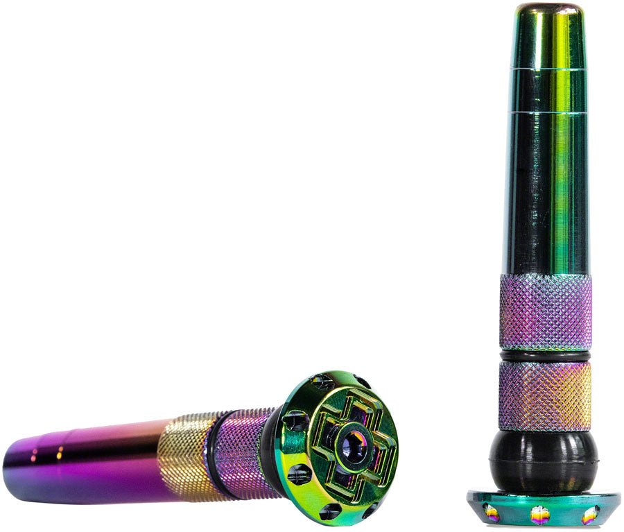 Muc-Off Stealth Tubeless Puncture Plugs Tire Repair Kit - Bar-End Mount - Iridescent - Pair - The Lost Co. - Muc-Off - H030190-10 - 5037835208023 - -