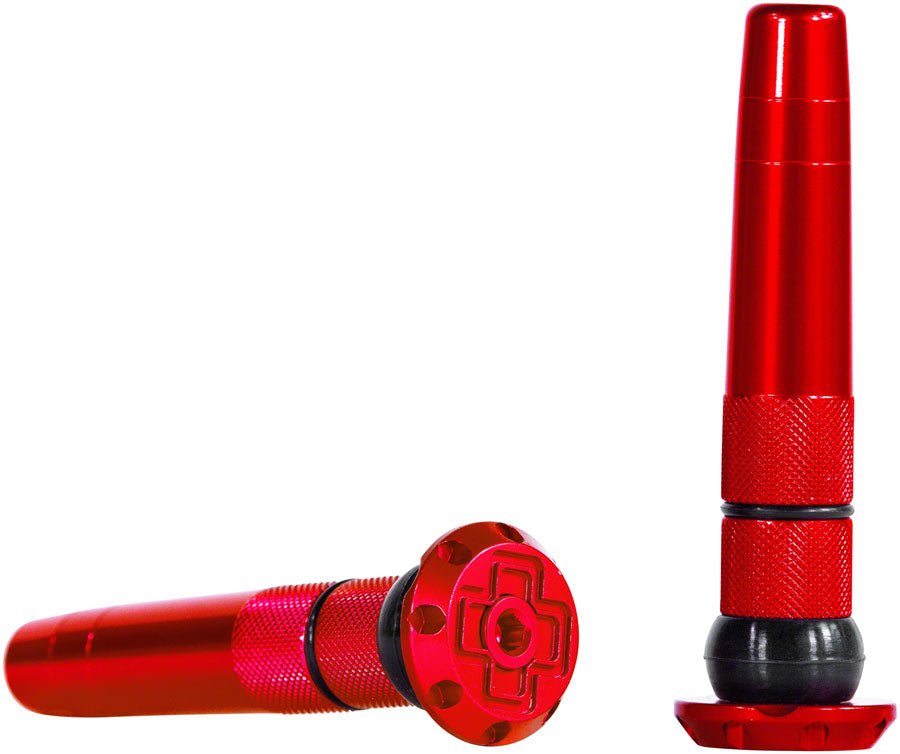 Muc-Off Stealth Tubeless Puncture Plugs Tire Repair Kit - Bar-End Mount - Red - Pair - The Lost Co. - Muc-Off - H030190-05 - 5037835207965 - -