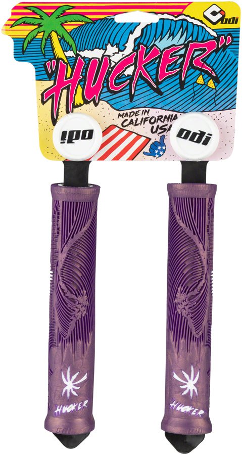 ODI Hucker Grips - Purple/White – The Lost Co.