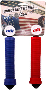 ODI Maiden America Grips - Soft Compound Longneck Red/White/Blue - The Lost Co. - ODI - HT3691 - 711484192333 - -