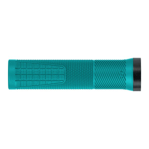 OneUp Components Thin Lock-On Grips - Turquoise - The Lost Co. - OneUp Components - 1C0842TUR - 056962821948 - -