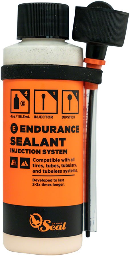 Orange Seal Endurance Tubeless Tire Sealant with Twist Lock Applicator - 4oz - The Lost Co. - Orange Seal - J63938 - 810026604102 - -