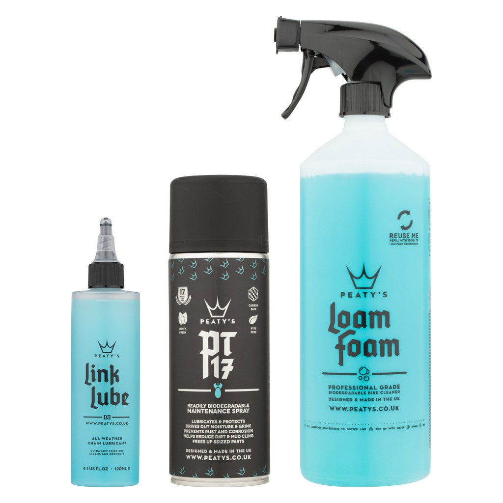 Peatys Bicycle Cleaning Kit - Wash/Degrease/Lubricate - The Lost Co. - Peaty's - B-YE2115 - 5060541581616 - -