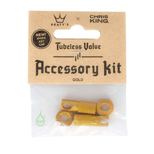 Peatys Tubeless Valve Accessory Kit Gold - The Lost Co. - Peaty's - B-YE2703 - 5060541583658 - -