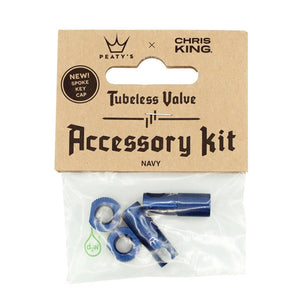 Peatys Tubeless Valve Accessory Kit Navy - The Lost Co. - Peaty's - B-YE2705 - 5060541582590 - -