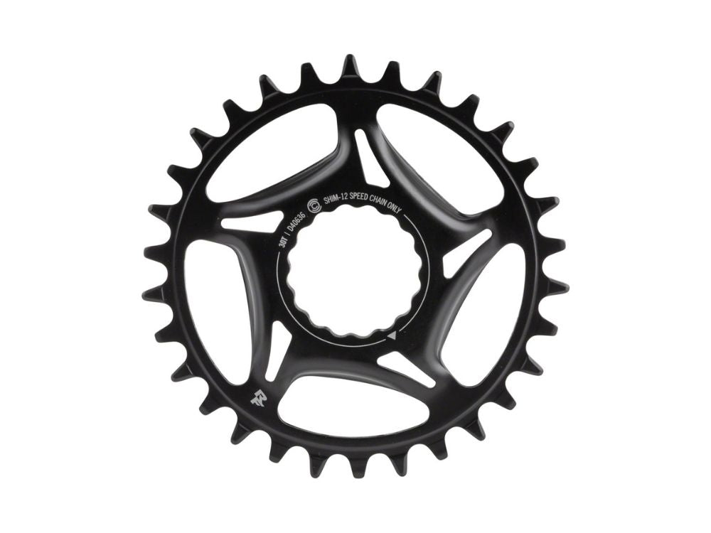 RaceFace Narrow Wide Direct Mount CINCH Steel Chainring - for Shimano 12-Speed requires Hyperglide+ compatible chain - Black - The Lost Co. - RaceFace - RR21STLDM30TSHI12BLK - 821973391472 - 30t -