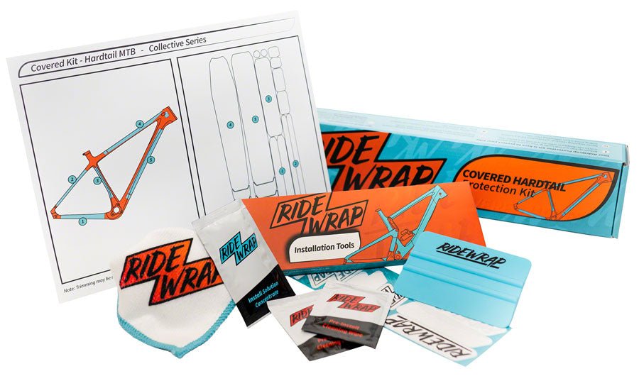 RideWrap Covered Hardtail MTB Frame Protection Kit - Gloss - The Lost Co. - RideWrap - CH0030 - 6281766529217 - -