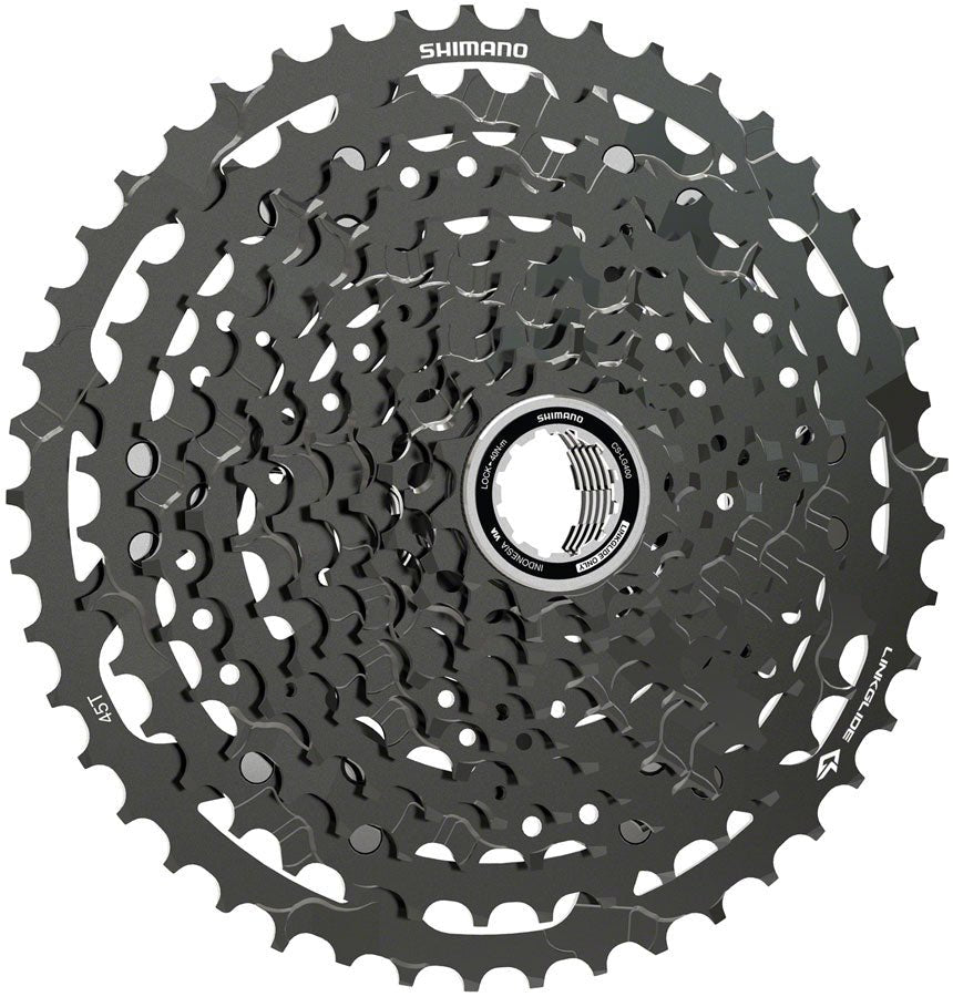 パーツ CUES CS-LG400-11 11s 11-45T Shimano CUES CS-LG400-11 Cassette - 11-Speed - 11-45t - LINKGLIDE