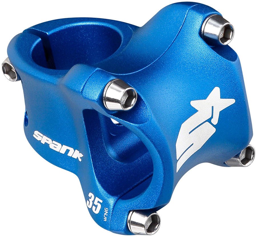 Spank Spike Race 2 Stem - 35mm Length - 31.8mm Clamp - Blue – The