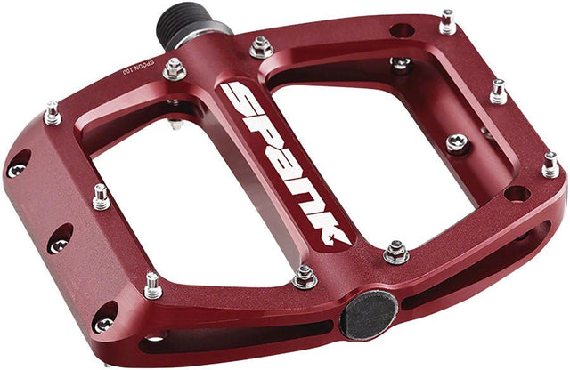 Spank Spoon 100 Pedals - Platform Aluminum 9/16" 100mm Wide Red - The Lost Co. - Spank - B-SP6292 - 4711225690636 - -