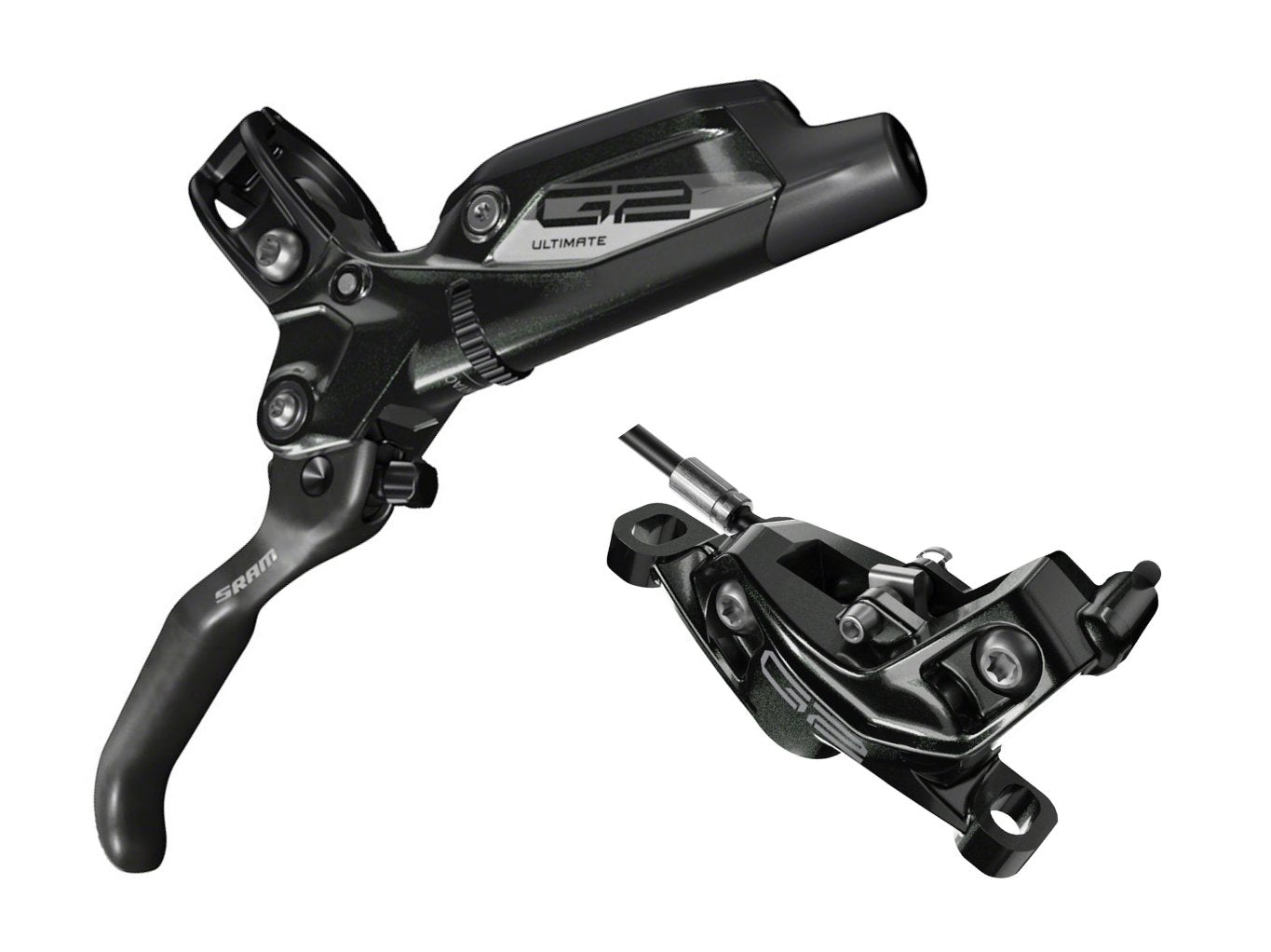 SRAM G2 Ultimate ブラック 前後一式 SRAM G2 Ultimate Disc Brake and Lever - Front, Post Mount