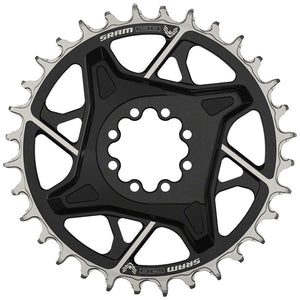 SRAM X0 Eagle T-Type Direct Mount Chainring - 32t, 12-Speed, 8-Bolt Direct Mount, 3mm Offset, Aluminum, Black, D1 - The Lost Co. - SRAM - 11.6218.054.004 - 710845888151 - -