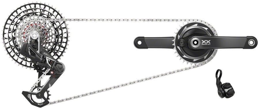 SRAM XX SL T-Type Eagle Transmission Groupset w/ Power Meter - 170mm - The Lost Co. - SRAM - J250584 - 710845887550 - -
