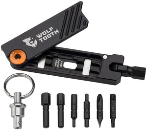 Wolf Tooth 6-Bit Hex Wrench Multi-Tool with Keyring - Black - The Lost Co. - Wolf Tooth - TL0132 - 810006805789 - -