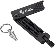 Load image into Gallery viewer, Wolf Tooth 6-Bit Hex Wrench Multi-Tool with Keyring - Black - The Lost Co. - Wolf Tooth - TL0132 - 810006805789 - -