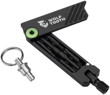 Load image into Gallery viewer, Wolf Tooth 6-Bit Hex Wrench Multi-Tool with Keyring - Green - The Lost Co. - Wolf Tooth - TL0135 - 810006805833 - -