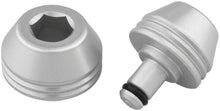 Load image into Gallery viewer, Wolf Tooth Axle Trainer Caps Silver - The Lost Co. - Wolf Tooth - FK8335 - 812719029889 - -