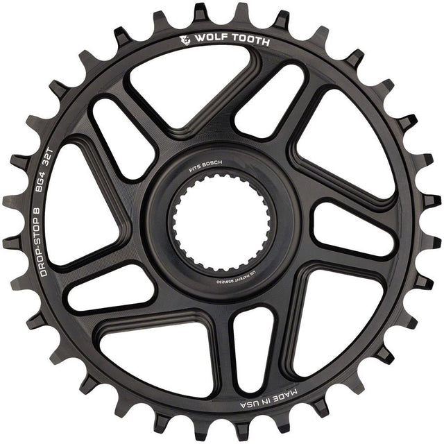 Wolf Tooth Bosch Gen 4 Direct Mount Chainring - Drop-Stop B - 34T - Black - The Lost Co. - Wolf Tooth - CR3625 - 810006808537 - -