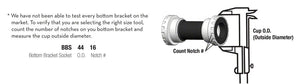 Wolf Tooth Bottom Bracket Tool - BBS4416 16 Notch 44mm - The Lost Co. - Wolf Tooth - TL6828 - 812719028813 - -