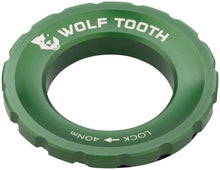 Load image into Gallery viewer, Wolf Tooth CenterLock Rotor Lockring - External Splined Green - The Lost Co. - Wolf Tooth - B-WQ4105 - 810006805642 - -