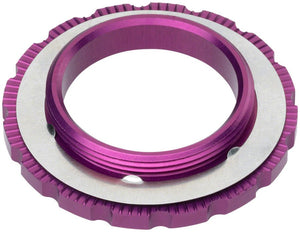 Wolf Tooth CenterLock Rotor Lockring - External Splined Purple - The Lost Co. - Wolf Tooth - B-WQ4104 - 810006805635 - -