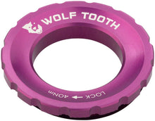 Load image into Gallery viewer, Wolf Tooth CenterLock Rotor Lockring - External Splined Purple - The Lost Co. - Wolf Tooth - B-WQ4104 - 810006805635 - -