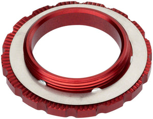 Wolf Tooth CenterLock Rotor Lockring - External Splined Red - The Lost Co. - Wolf Tooth - B-WQ4101 - 810006805604 - -