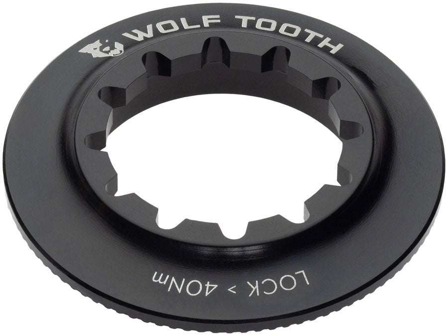 Wolf Tooth Centerlock Rotor Lockring - Internal Splined Black - The Lost Co. - Wolf Tooth - BR0503 - 810006806861 - -