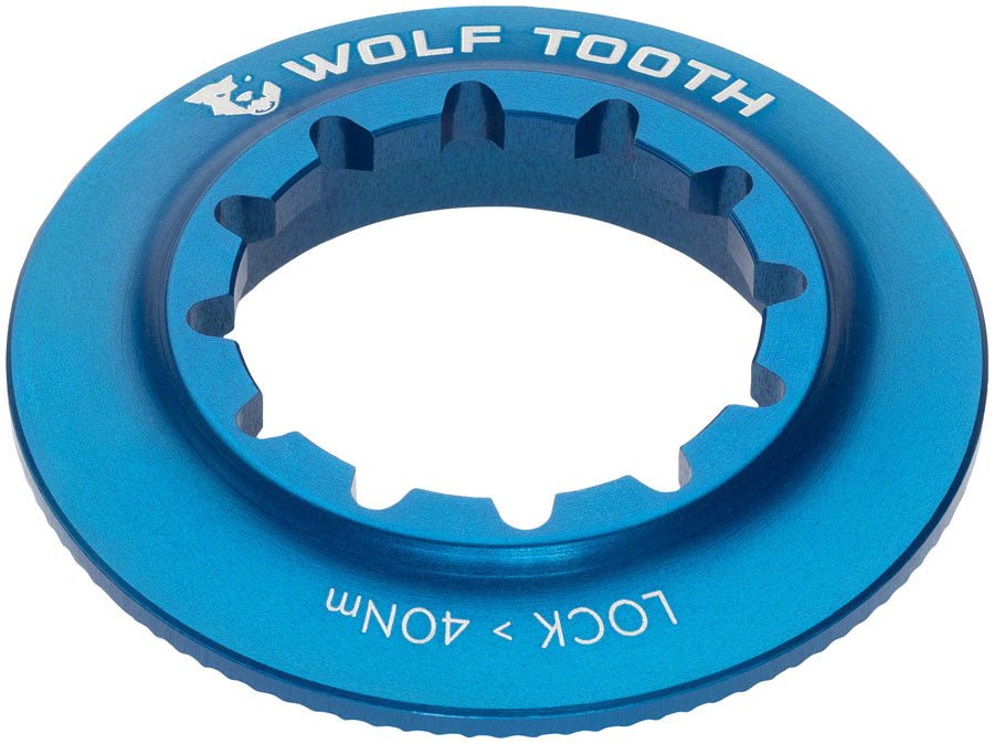 Wolf Tooth Centerlock Rotor Lockring - Internal Splined Blue - The Lost Co. - Wolf Tooth - BR0505 - 810006806885 - -