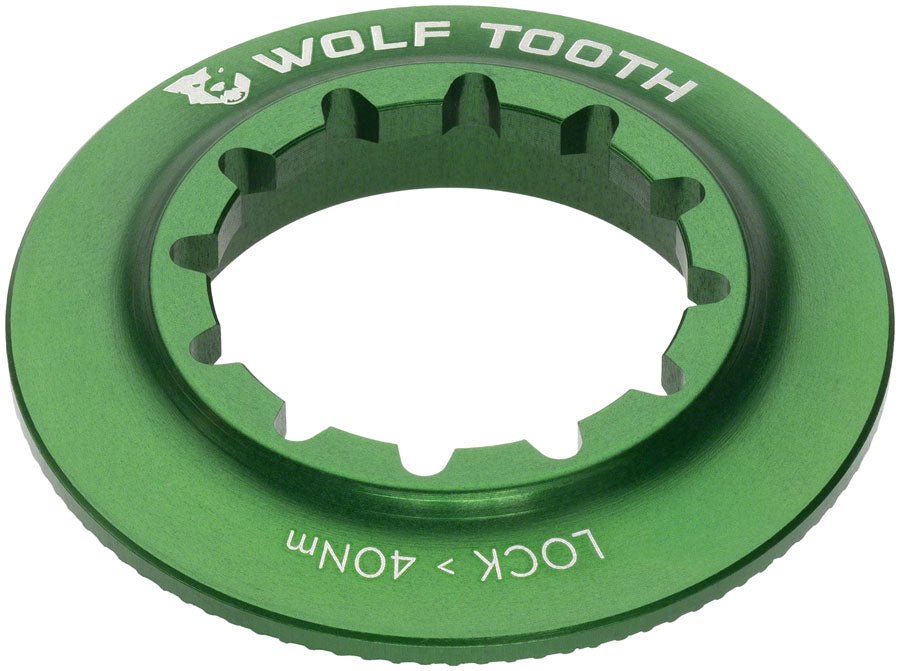 Wolf Tooth Centerlock Rotor Lockring - Internal Splined Green - The Lost Co. - Wolf Tooth - BR0506 - 810006806892 - -