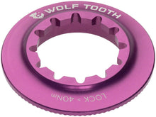 Load image into Gallery viewer, Wolf Tooth Centerlock Rotor Lockring - Internal Splined Purple - The Lost Co. - Wolf Tooth - BR0508 - 810006807110 - -