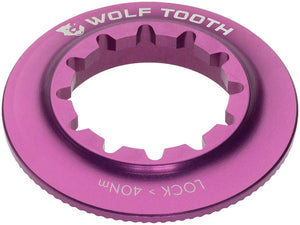 Wolf Tooth Centerlock Rotor Lockring - Internal Splined Purple - The Lost Co. - Wolf Tooth - BR0508 - 810006807110 - -