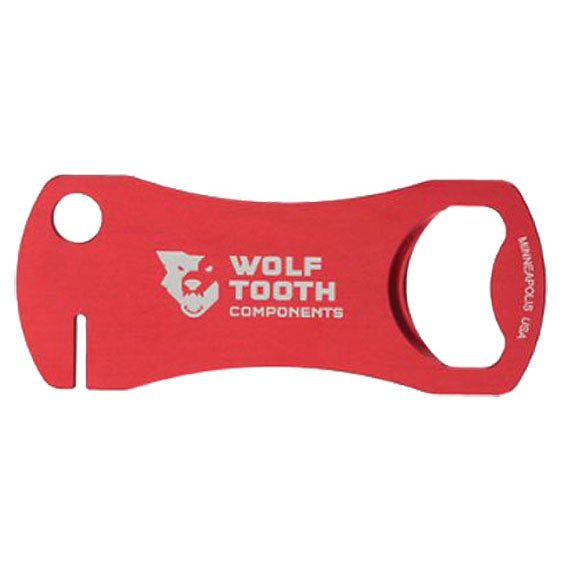 Wolf Tooth Components Bottle Opener and Rotor Truing Tool Red - The Lost Co. - Wolf Tooth - B-WQ9935 - 812719020954 - -