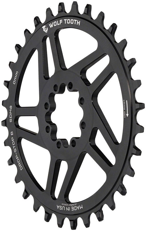 Wolf Tooth Components Chainring - Drop-Stop B - 0mm Offset - SRAM