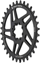 Load image into Gallery viewer, Wolf Tooth Components Chainring - Drop-Stop B - 0mm Offset - SRAM 8-Bolt Direct Mount - 34t - Round - Black - The Lost Co. - Wolf Tooth Components - CH0121 - 810006808957 - -
