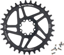 Load image into Gallery viewer, Wolf Tooth Components Chainring - Drop-Stop B - 0mm Offset - SRAM 8-Bolt Direct Mount - 36t - Round - Black - The Lost Co. - Wolf Tooth Components - CH0120 - 810006808964 - -