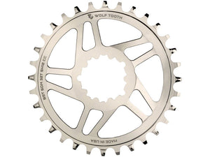 Wolf Tooth Components Drop Stop Direct Mount Boost Chainrings for SRAM Cranks and Shimano 12spd Hyperglide+ Chain 32t Nickel - The Lost Co. - Wolf Tooth Components - SDM32-BST-NI-SH12 - 810006801750 - -