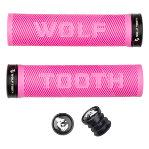 Wolf Tooth Components Echo Lock-On Grip Set - Pink/Blk - The Lost Co. - Wolf Tooth - B-WQ0817 - 810006806656 - -
