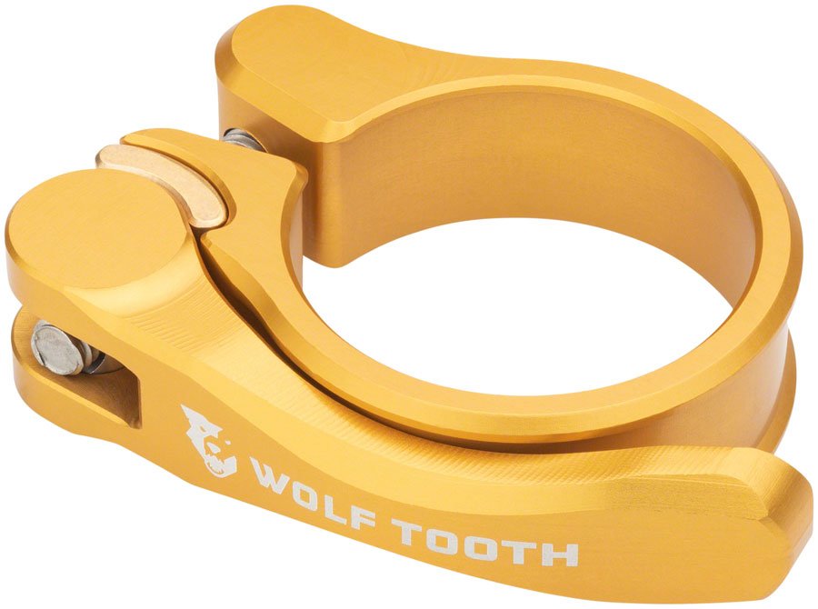 Wolf Tooth Components Quick Release Seatpost Clamp - 28.6mm Gold - The Lost Co. - Wolf Tooth - ST1355 - 810006803808 - -