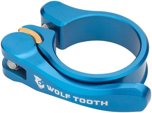 Wolf Tooth Components Quick Release Seatpost Clamp - 29.8mm Blue - The Lost Co. - Wolf Tooth - ST1362 - 810006803853 - -