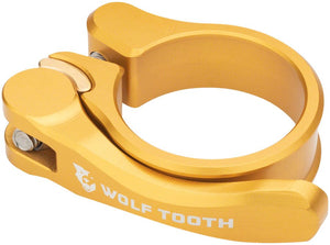Wolf Tooth Components Quick Release Seatpost Clamp - 31.8mm Gold - The Lost Co. - Wolf Tooth - ST1371 - 810006803945 - -
