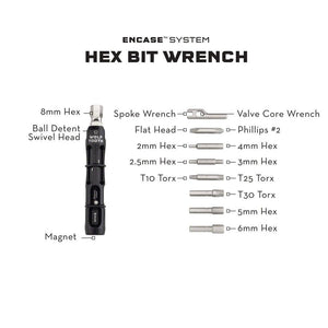 Wolf Tooth EnCase System Hex Bit Wrench Multi Tool - The Lost Co. - Wolf Tooth - TL0330 - 810006801781 - -
