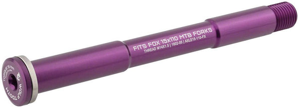 Wolf Tooth Front Thru Axle - FOX 15x110mm - Purple – The Lost Co.
